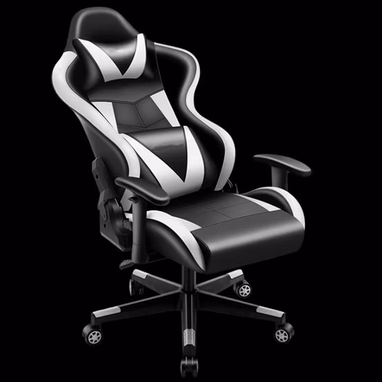 Free Shipping Racer Leather Style Footrest Brand Floor Rocker Black Mechanism Racing Office Custom Chairs Sample Gaming Chair