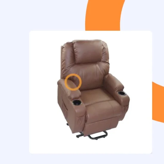 독일산 Okin 모터 마사지 리프트 의자 2개가 포함된 ISO 승인 소파, 소파, 라운지 의자 및 전기 안락의자
