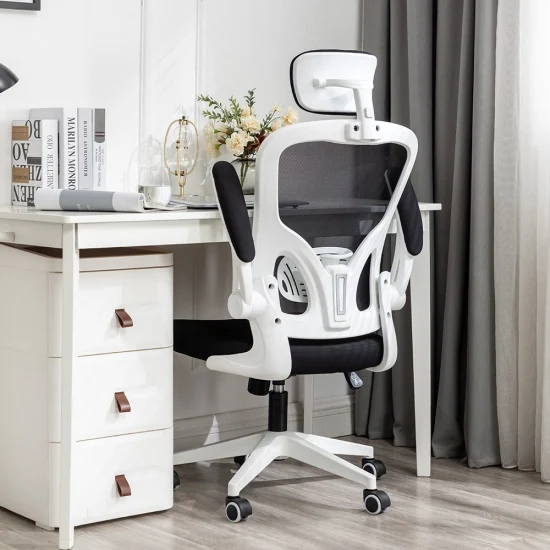공장 판매: 직원을 위한 흰색 롤링 게임 의자의 고급 회전 인체공학적 임원 풀 메쉬 하이 백 오피스 의자